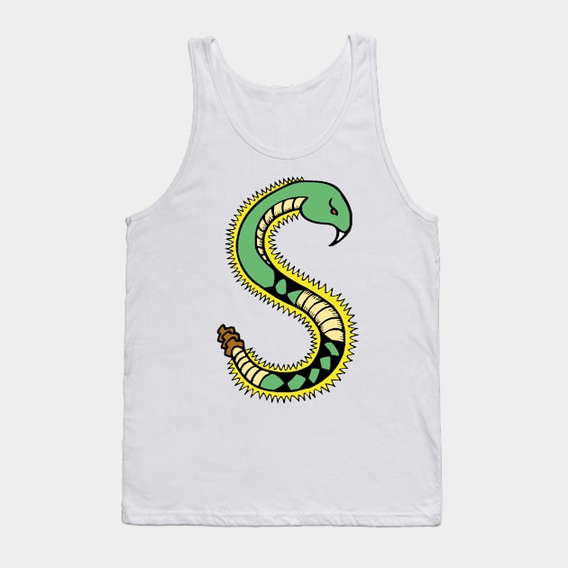 Crazy Monogram S Tank Top by Tylwyth